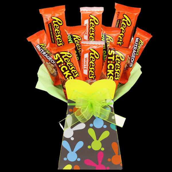 Reeses Easter Bunny Chocolate Bouquet - chocoholicbouquet