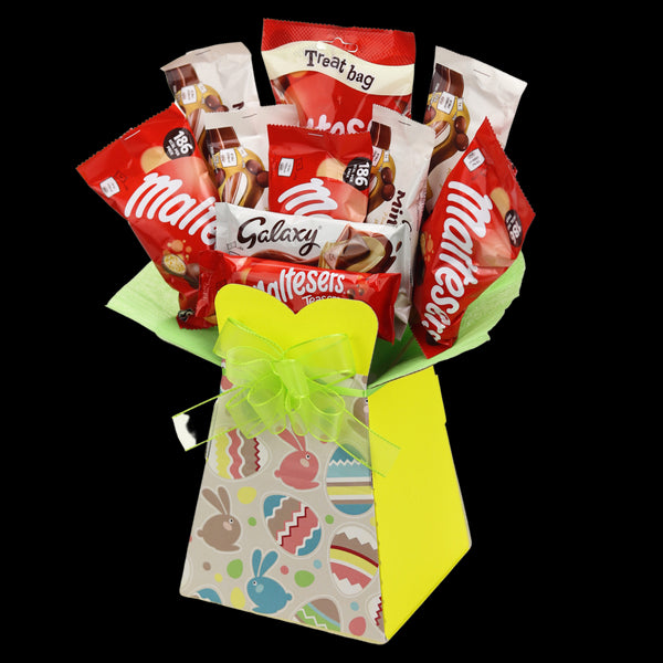Malteser & Galaxy Easter Egg Chocolate Bouquet - chocoholicbouquet