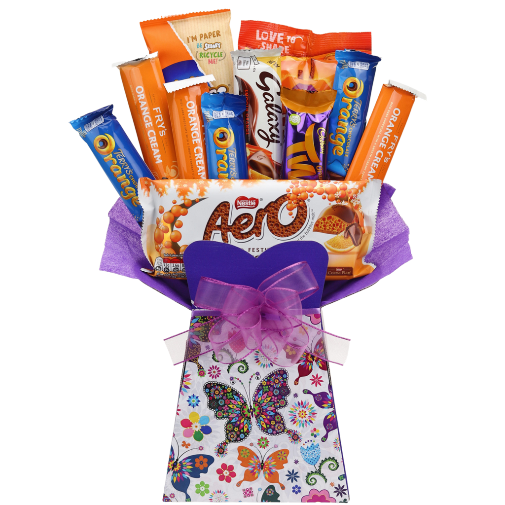 Orange lovers Chocolate Bouquet Butterfly - chocoholicbouquet