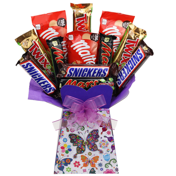 Mars Favourites Chocolate Bouquet Butterfly - chocoholicbouquet