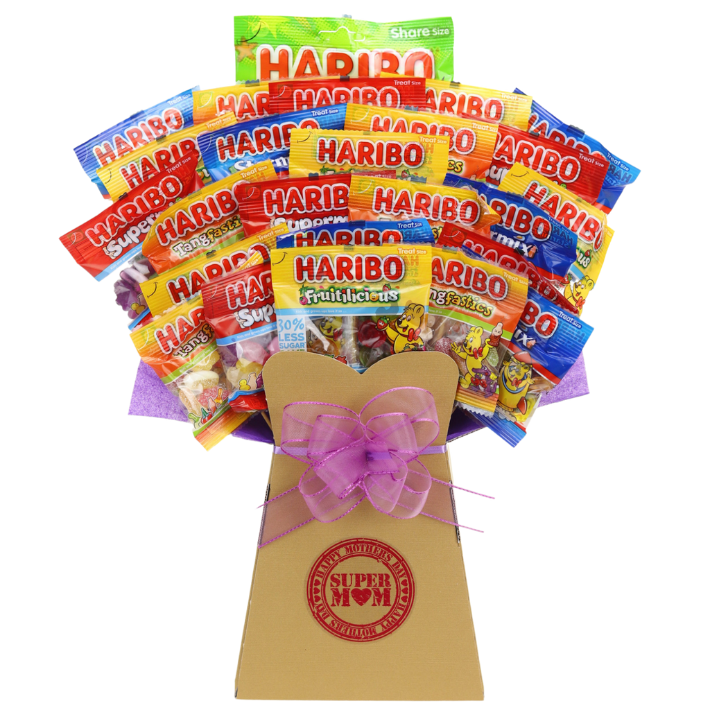 Haribo Sweets Bouquet Super Mom - chocoholicbouquet