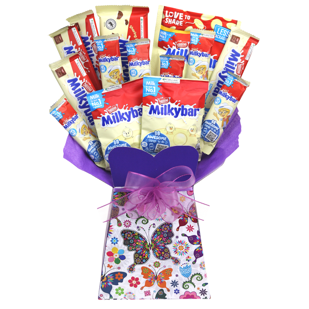 Milkybar Chocolate Bouquet Butterfly - chocoholicbouquet
