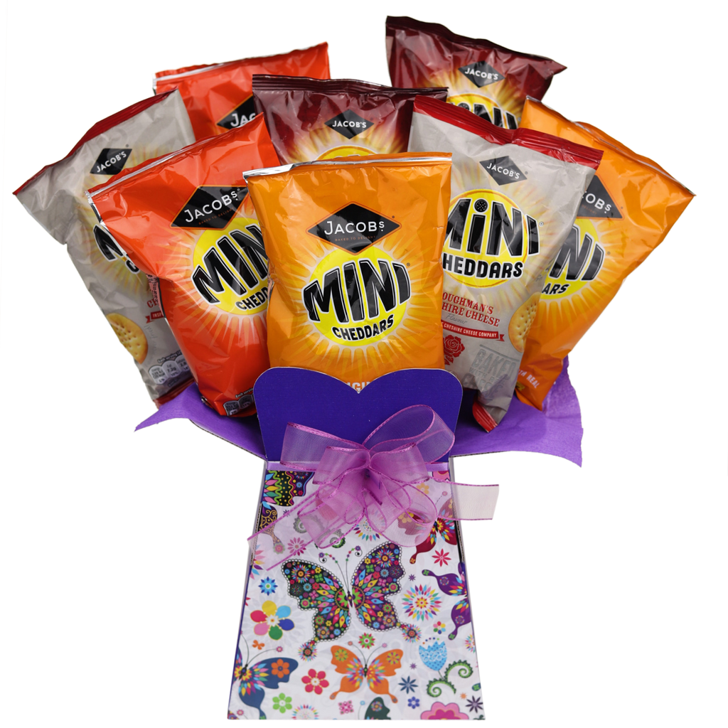 Jacobs Mini Cheddars Bouquet Butterfly - chocoholicbouquet