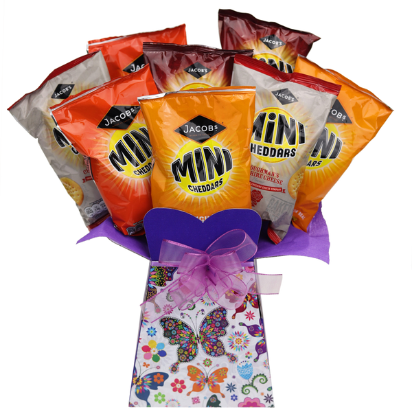 Jacobs Mini Cheddars Bouquet Butterfly - chocoholicbouquet