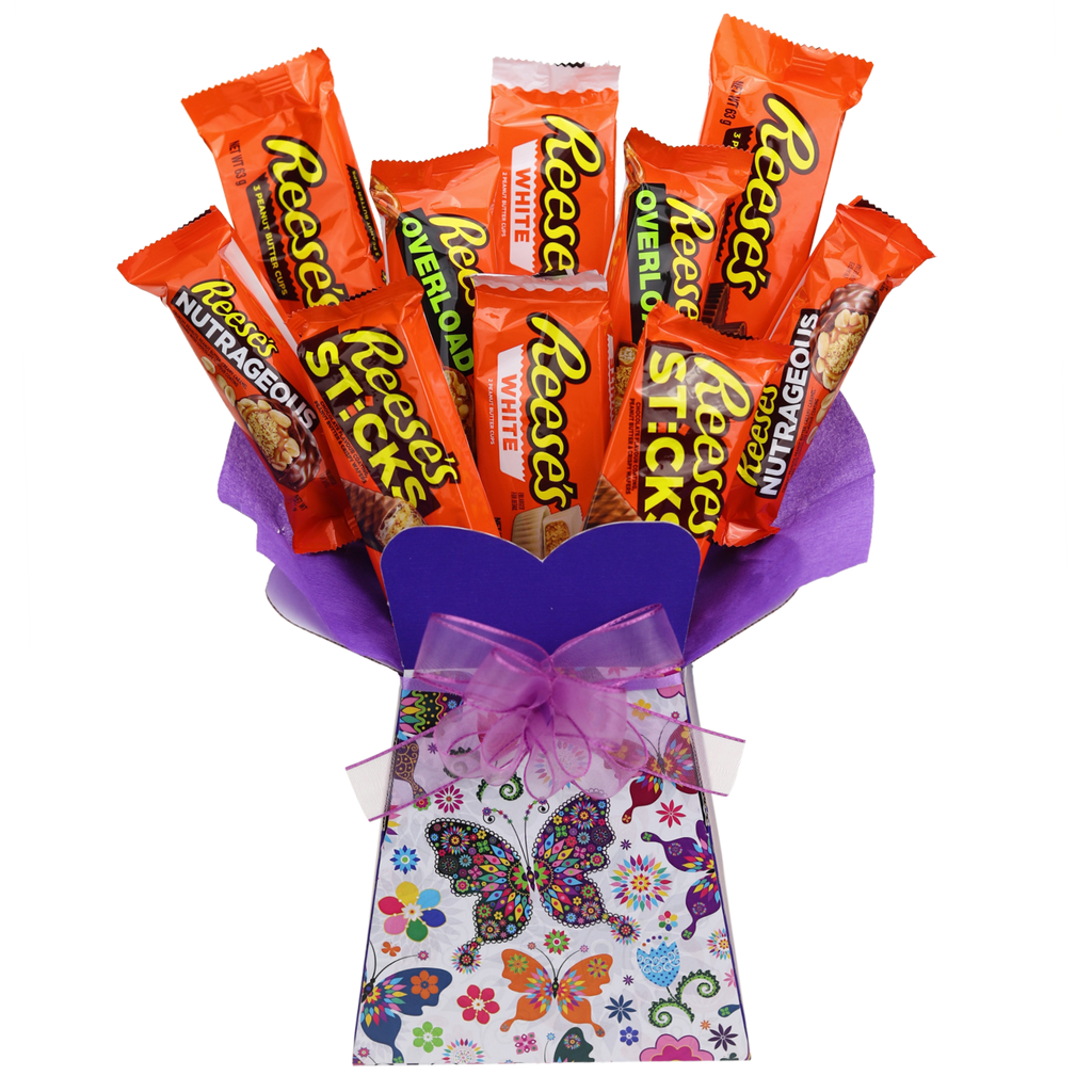 Reeses Chocolate Bouquet Butterfly - chocoholicbouquet