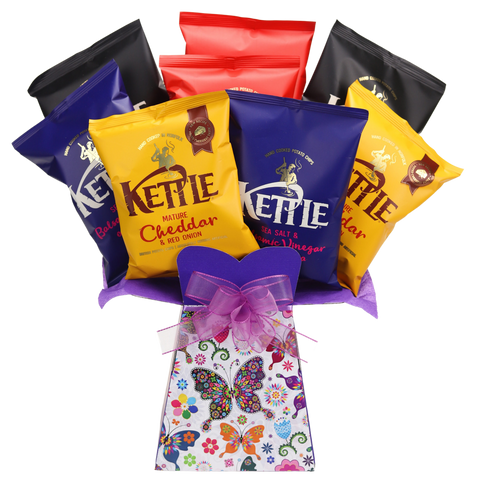 Kettle Crisps Snack Bouquet Butterfly - chocoholicbouquet