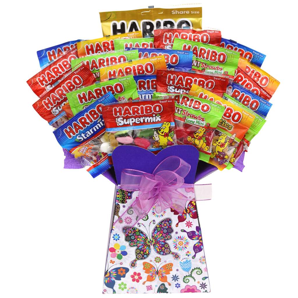 Haribo Sweets Bouquet Butterfly - chocoholicbouquet