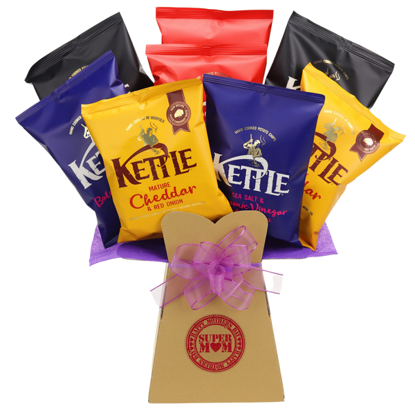 Kettle Crisps Snack Bouquet Super Mom - chocoholicbouquet