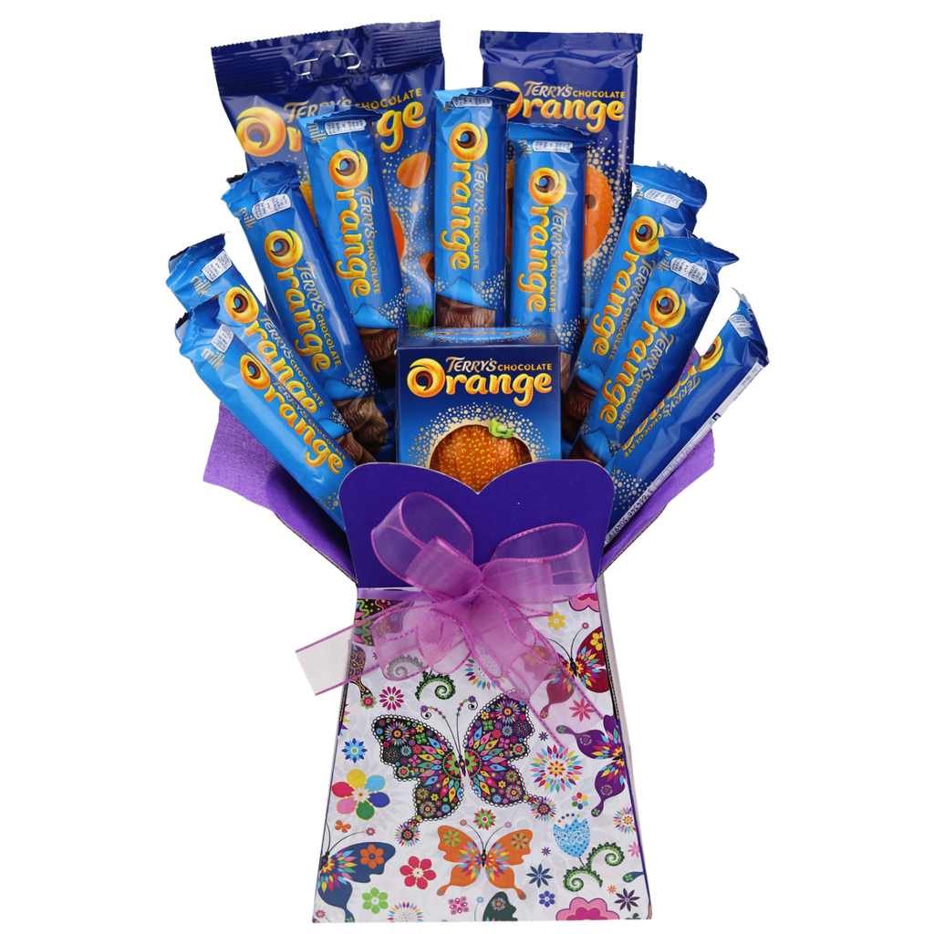 Terrys Chocolate Orange Bouquet Butterfly - chocoholicbouquet