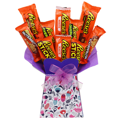 Reeses Chocolate Bouquet Flowers - chocoholicbouquet