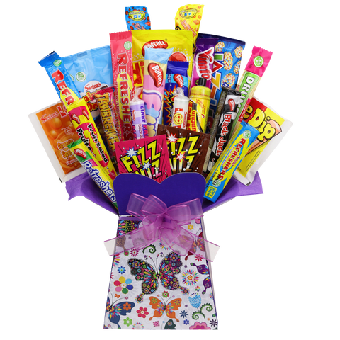 Traditional Retro Sweets Bouquet Butterfly - chocoholicbouquet