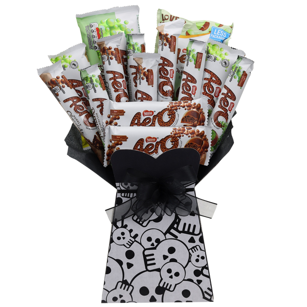 Aero Chocolate Halloween Bouquet Skulls - chocoholicbouquet