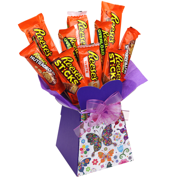 Reeses Chocolate Bouquet Butterfly - chocoholicbouquet