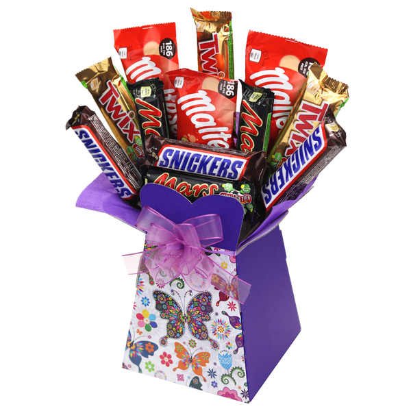 Mars Favourites Chocolate Bouquet Butterfly - chocoholicbouquet