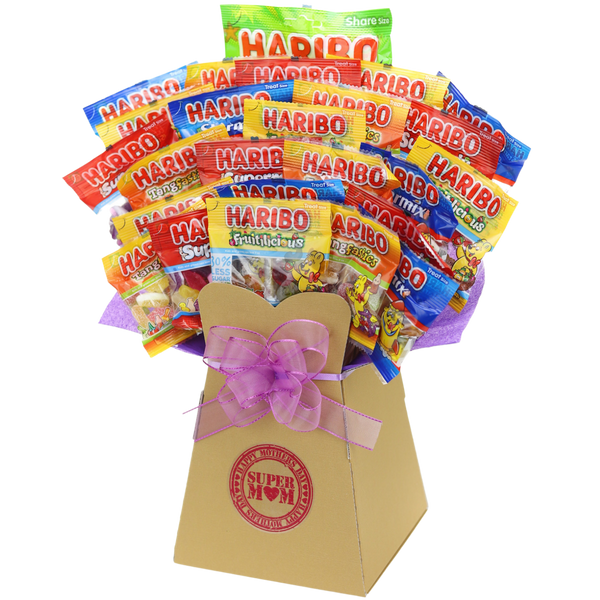 Haribo Sweets Bouquet Super Mom - chocoholicbouquet