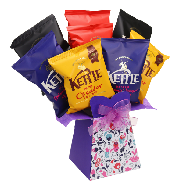 Kettle Crisps Snack Bouquet Flowers - chocoholicbouquet