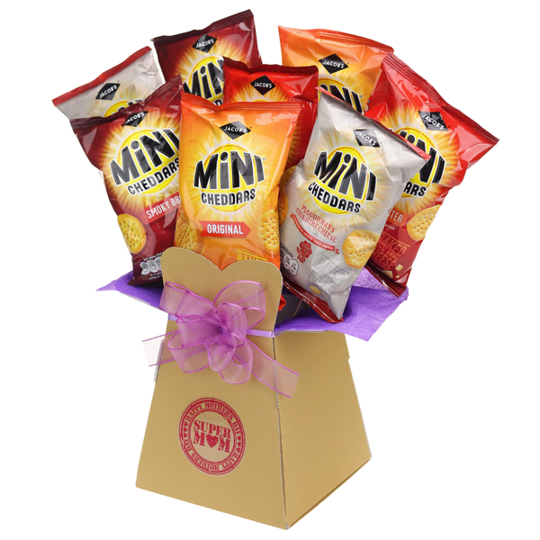 Jacobs Mini Cheddars Bouquet Super Mom - chocoholicbouquet