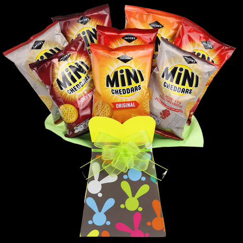 Jacobs Mini Cheddars Easter Bunny Snack Bouquet - chocoholicbouquet