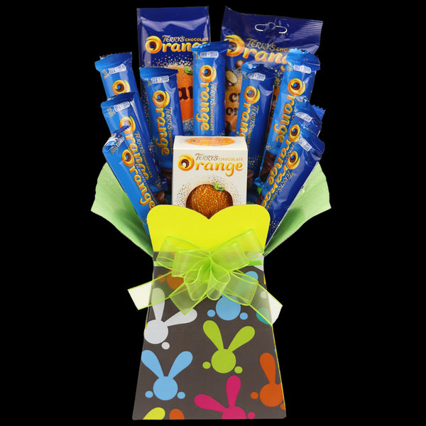Terrys Orange Easter Bunny Chocolate Bouquet - chocoholicbouquet