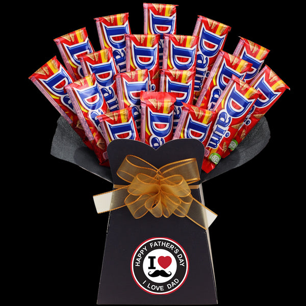 Fathers Day Daim Bar I Love Dad Chocolate Bouquet - chocoholicbouquet