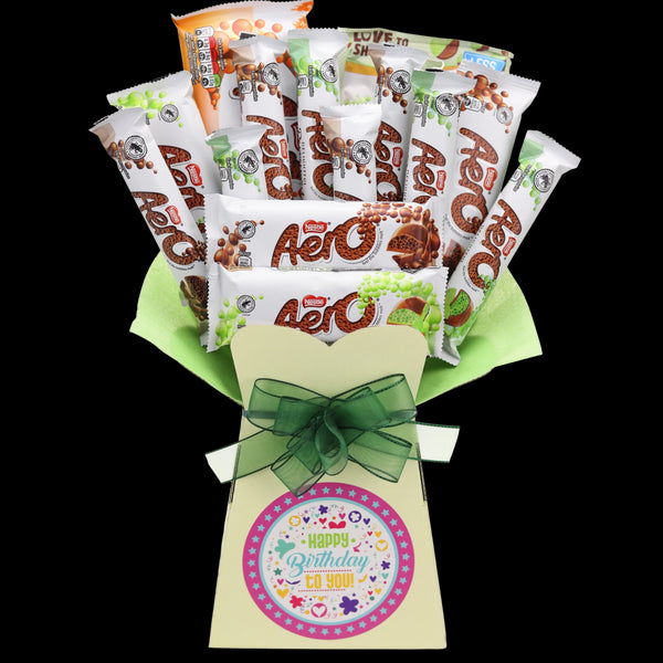 Aero Happy Birthday Chocolate Bouquet - chocoholicbouquet
