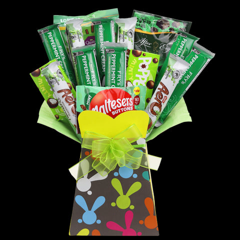 Mint Chocolate Easter Bunny Bouquet - chocoholicbouquet