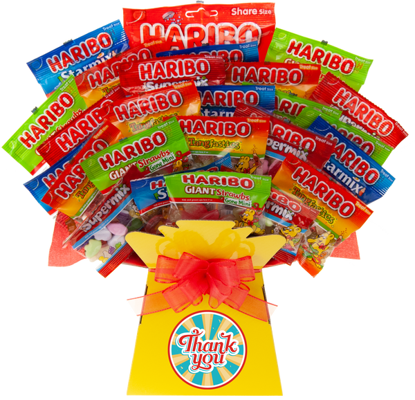 Haribo Sweets Thank You Sweets Bouquet - chocoholicbouquet