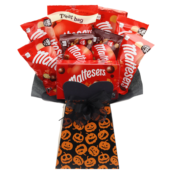 Maltesers Halloween Chocolate Bouquet Pumpkins - chocoholicbouquet