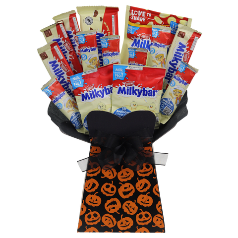 Milkybar Halloween Chocolate Bouquet Pumpkins - chocoholicbouquet
