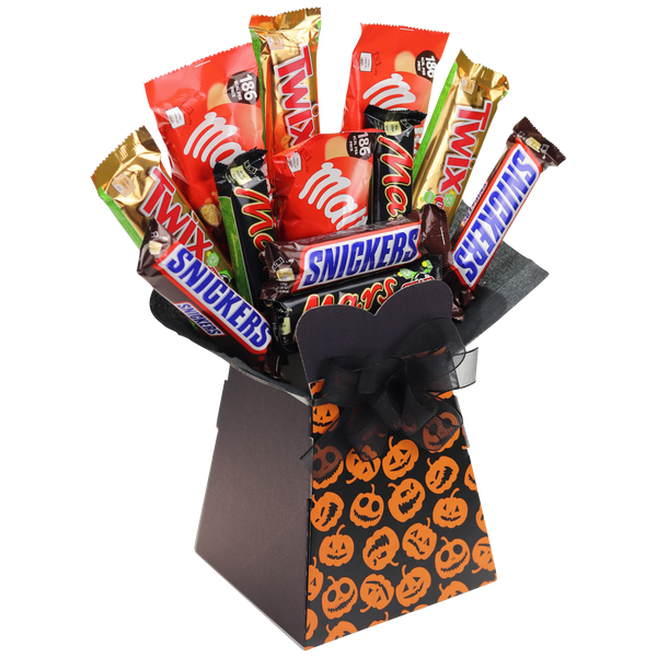 Mars Favourites Chocolate Halloween Bouquet Pumpkins - chocoholicbouquet