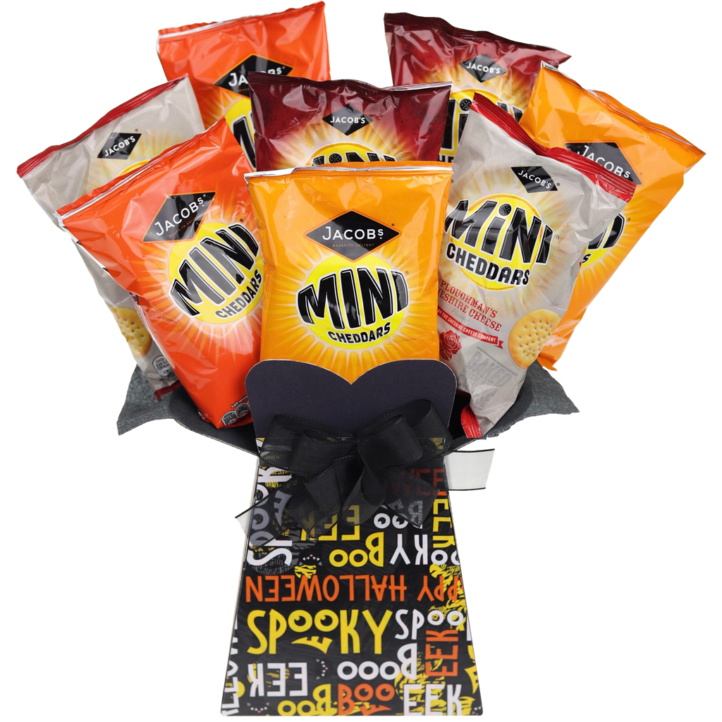 Jacobs Mini Cheddars Halloween Treats Bouquet - chocoholicbouquet