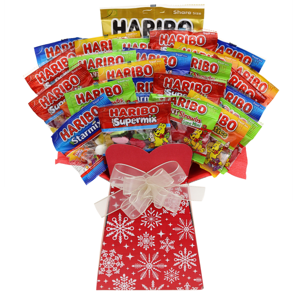 Haribo Sweets Bouquet Christmas Snowflakes