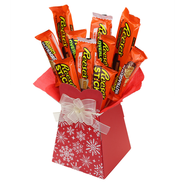 Reeses Chocolate Bouquet Christmas Snowflakes