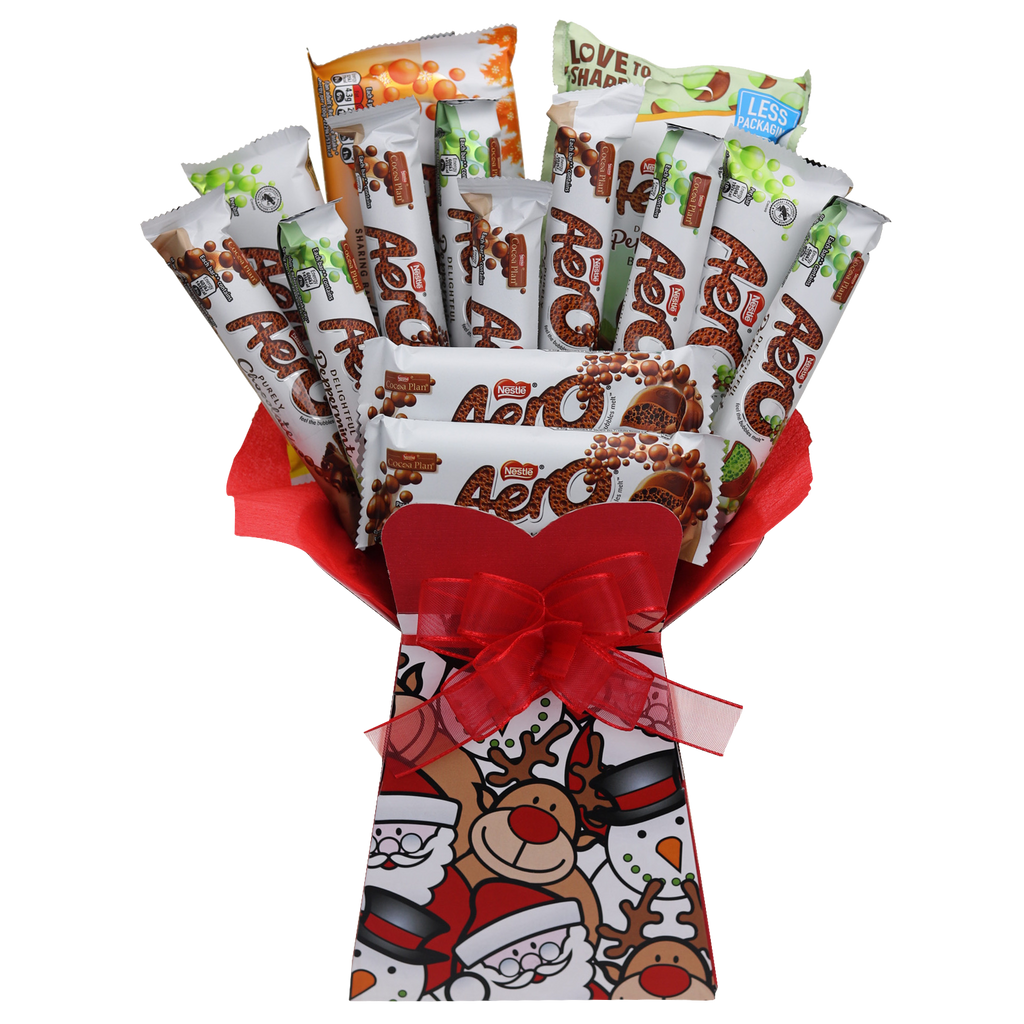 Aero Chocolate Bouquet Christmas Faces