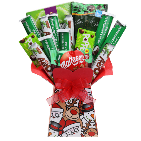 Mint Lovers Chocolate Bouquet Christmas Faces