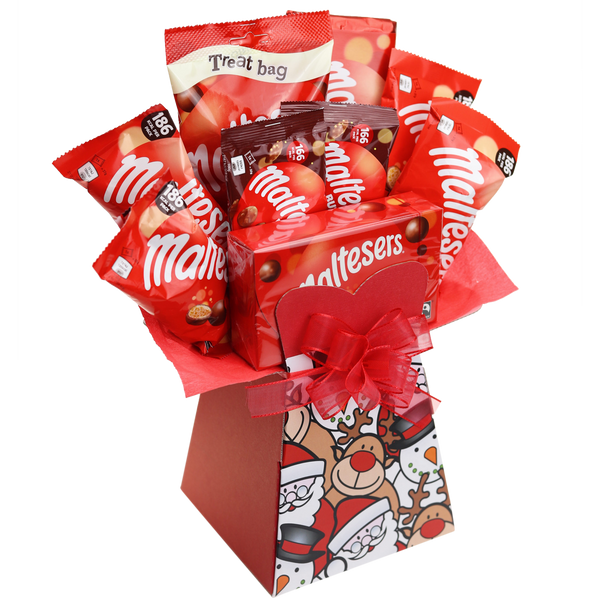 Maltesers Chocolate Bouquet Christmas Faces