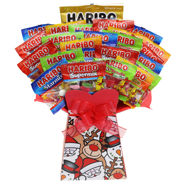 Haribo Sweets Bouquet Christmas Faces