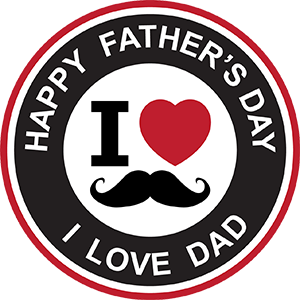 I Love Dad Sticker - chocoholicbouquet