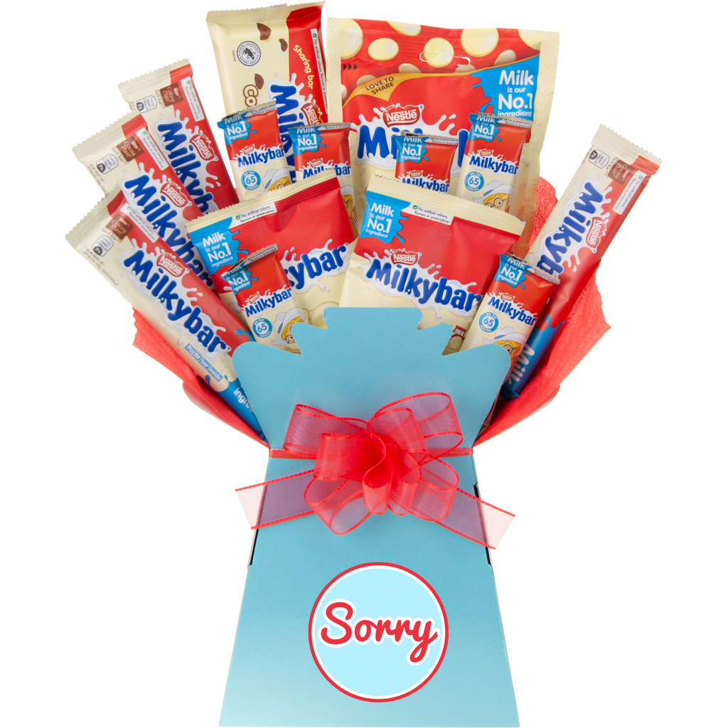 Milkybar Sorry Chocolate Bouquet - chocoholicbouquet