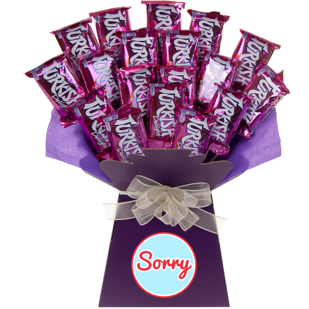 Turkish Delight Sorry Chocolate Bouquet - chocoholicbouquet
