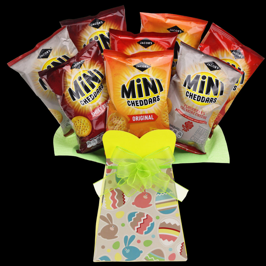 Jacobs Mini Cheddars Easter Egg Snack Bouquet - chocoholicbouquet