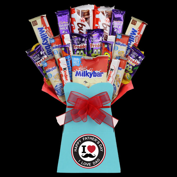 Fathers Day Kids Favourites I Love Dad Chocolate Bouquet - chocoholicbouquet