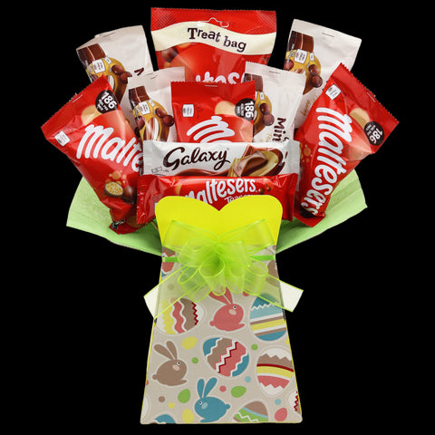 Malteser & Galaxy Easter Egg Chocolate Bouquet - chocoholicbouquet