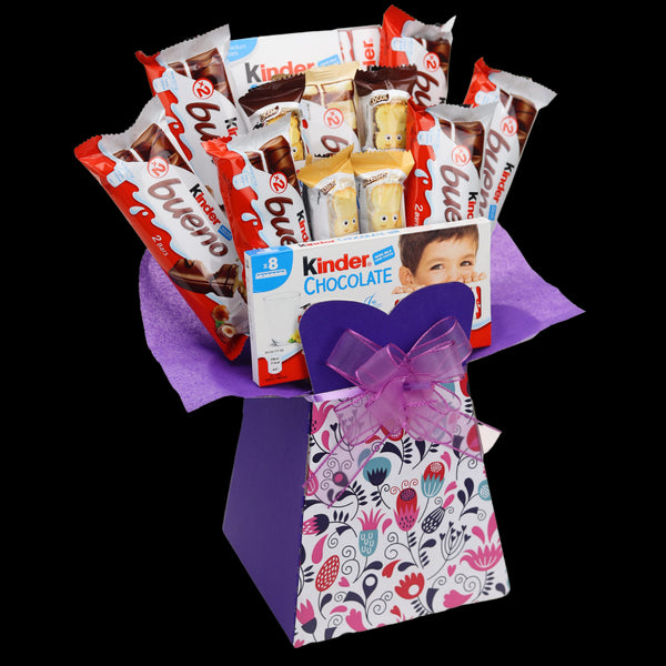 Kinder Bueno Chocolate Bouquet Flowers - chocoholicbouquet