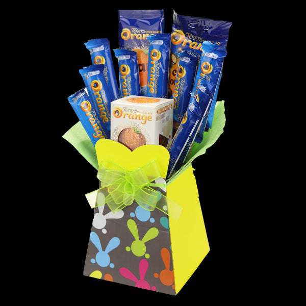 Terrys Orange Easter Bunny Chocolate Bouquet - chocoholicbouquet