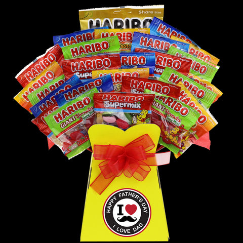 Fathers Day Haribo I Love You Sweet Bouquet - chocoholicbouquet