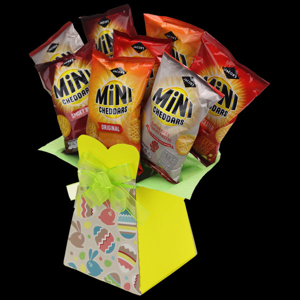 Jacobs Mini Cheddars Easter Egg Snack Bouquet - chocoholicbouquet
