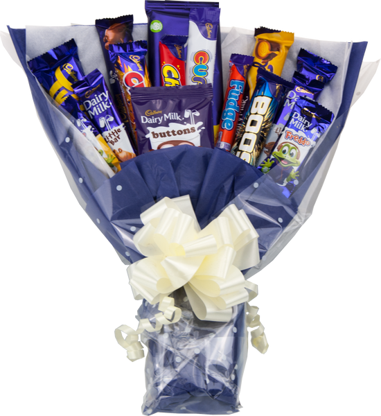 Cadbury Chocolate Lovers Hand Held Chocolate Bouquet Posey Gift Hamper - Perfect Gift - chocoholicbouquet