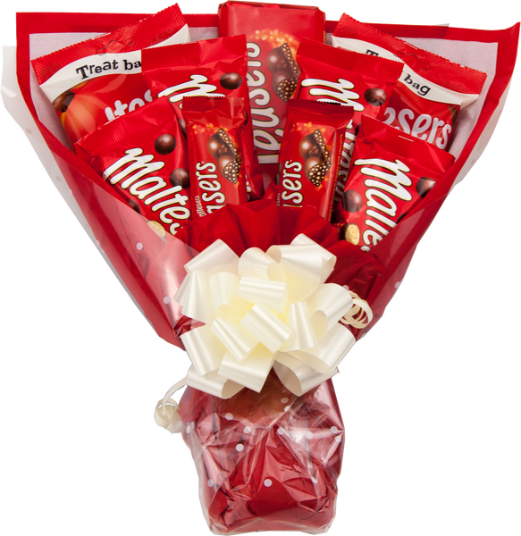 Maltesers Chocolate Lovers Hand Held Chocolate Bouquet Posey Gift Hamper - Perfect Gift - chocoholicbouquet