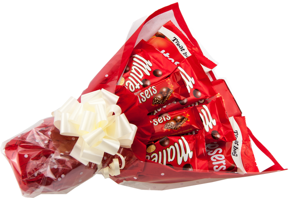 Maltesers Chocolate Lovers Hand Held Chocolate Bouquet Posey Gift Hamper - Perfect Gift - chocoholicbouquet